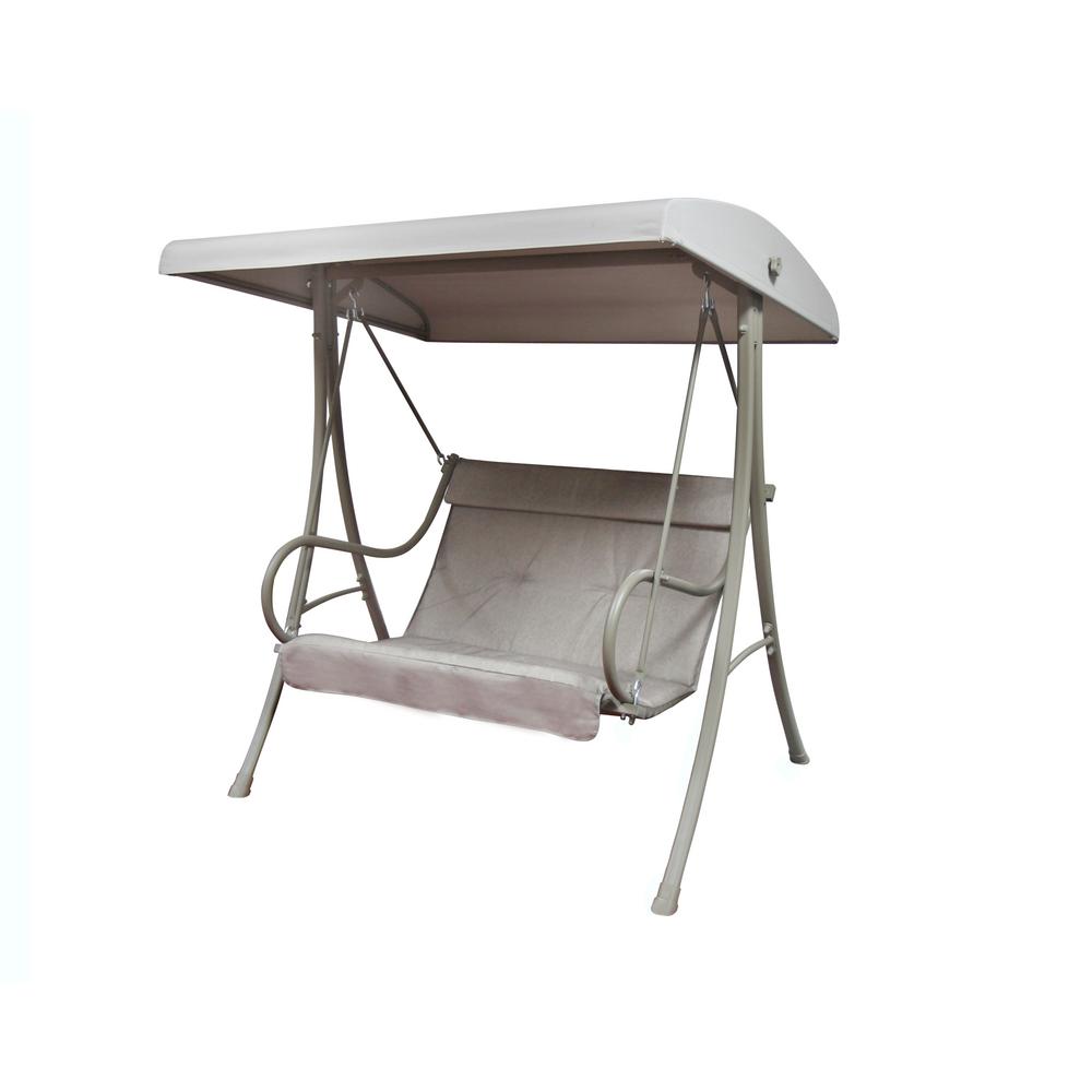 Hampton Bay 3 Person Futon Patio Swing S010047 The Home Depot 2 Person Patio Swing
