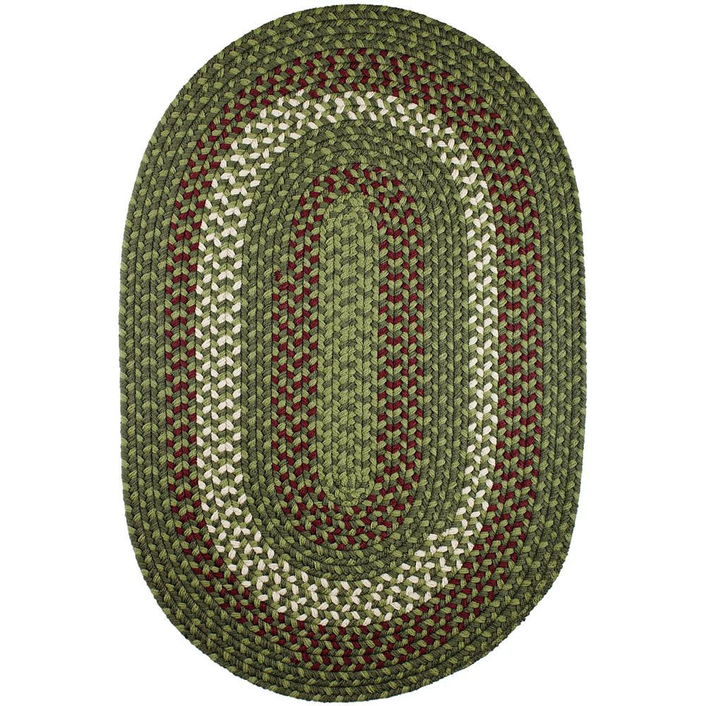 Rhody Rug Milan Greenmarket 2 Ft. X 3 Ft. Oval Indoor/Outdoor Braided ...