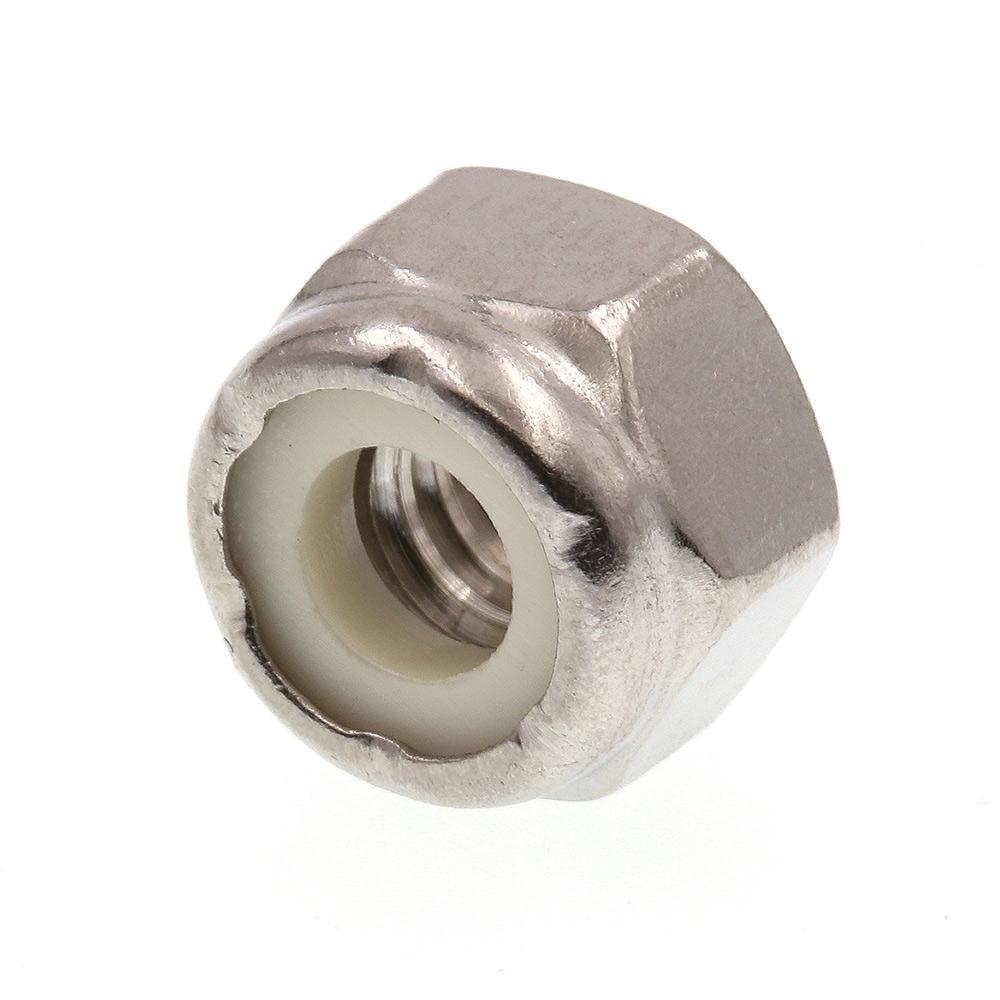PrimeLine 1/4 in.20 Grade 188 Stainless Steel Nylon Insert Lock Nut