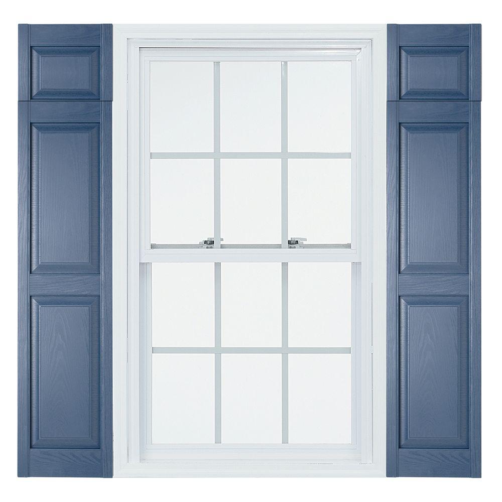 Per Pair Tuxedo Grey 018 12W x 55H Builders Edge Shutters