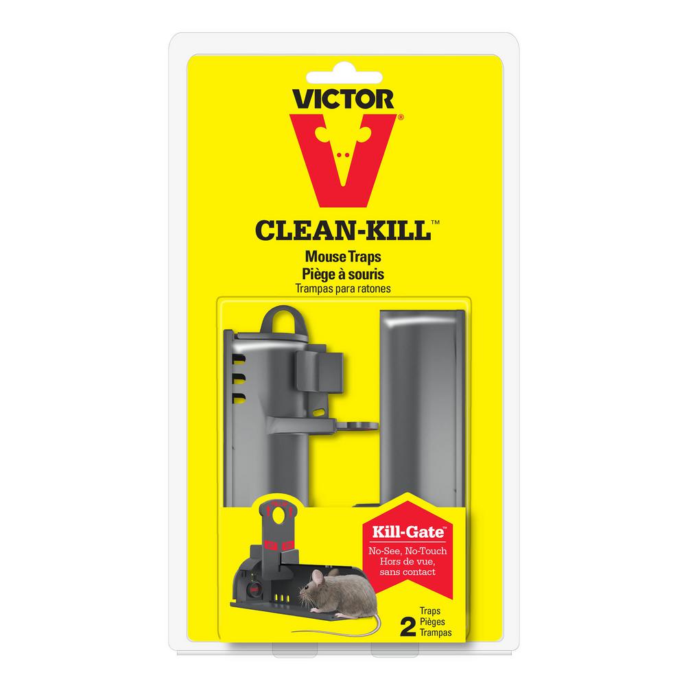 Victor Clean Kill Mouse Trap 2 Pack M162s The Home Depot