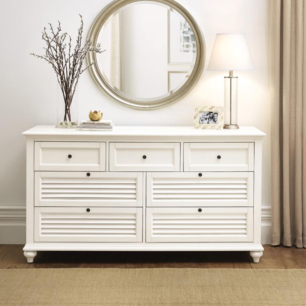 Home Decorators Collection Hamilton 7 Drawer White Dresser