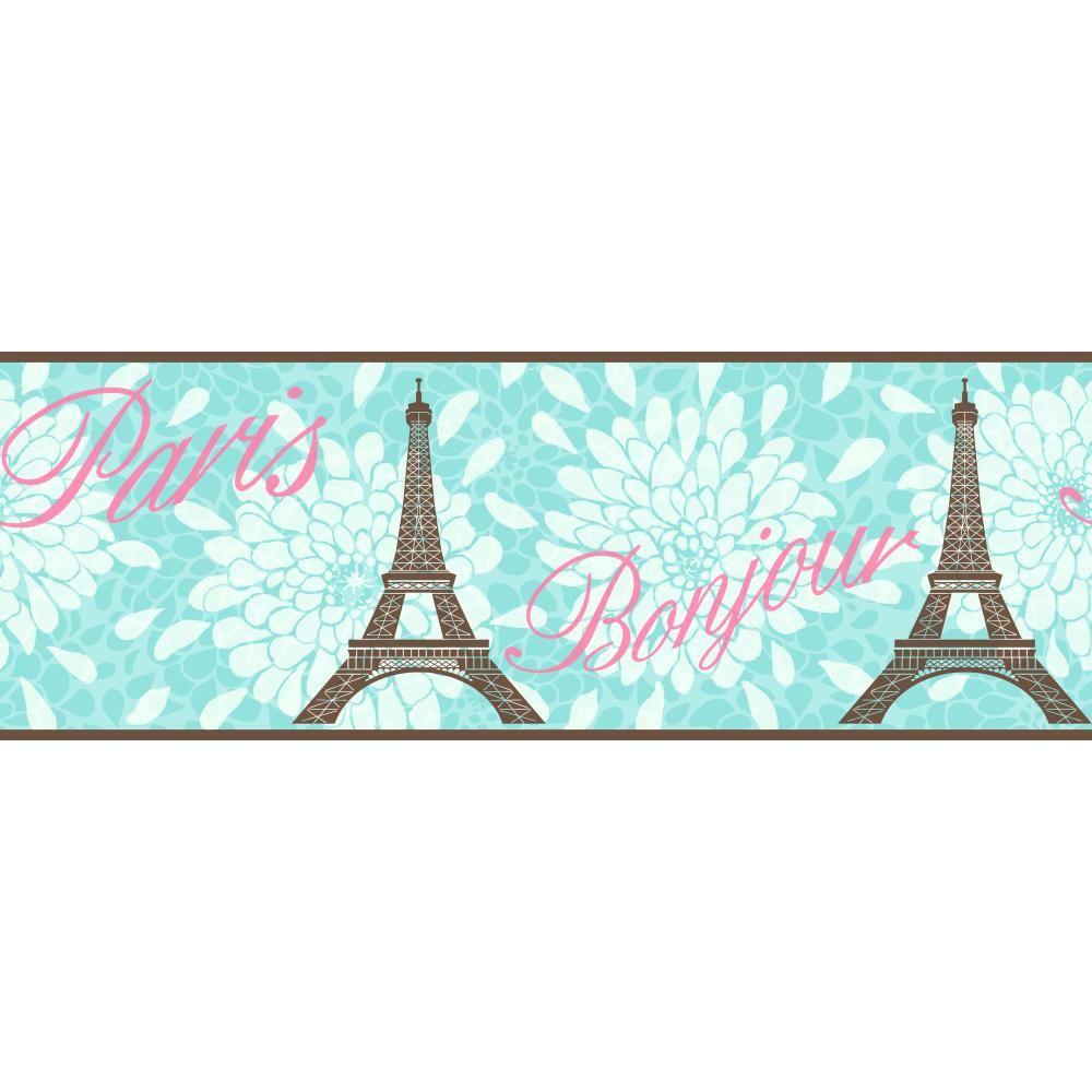 York Wallcoverings Cool Kids Paris Wallpaper Border 