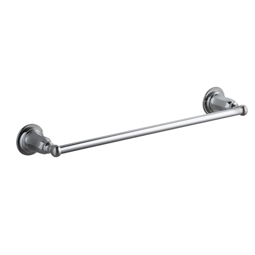 Kohler Kelston 18 In Towel Bar Polished Chrome K 13500 Cp The Towel Bar In Polished Chrome