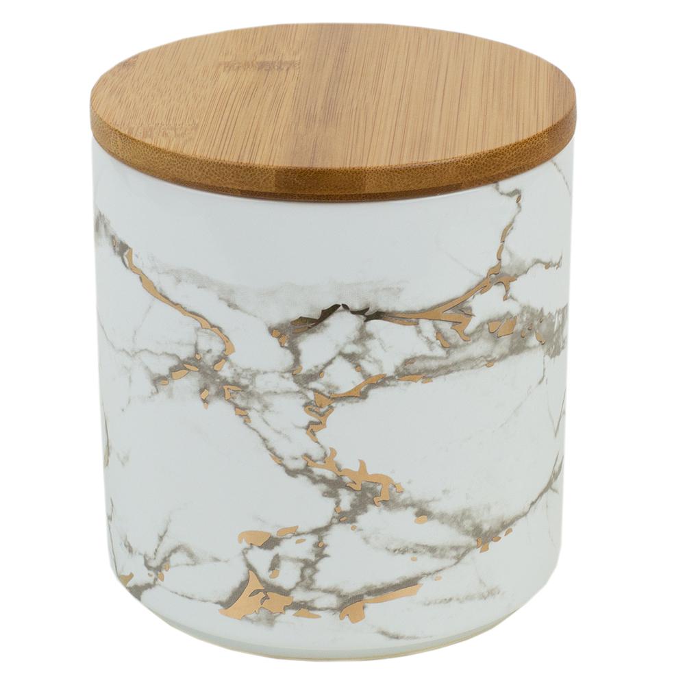 marble tea and coffee canisters