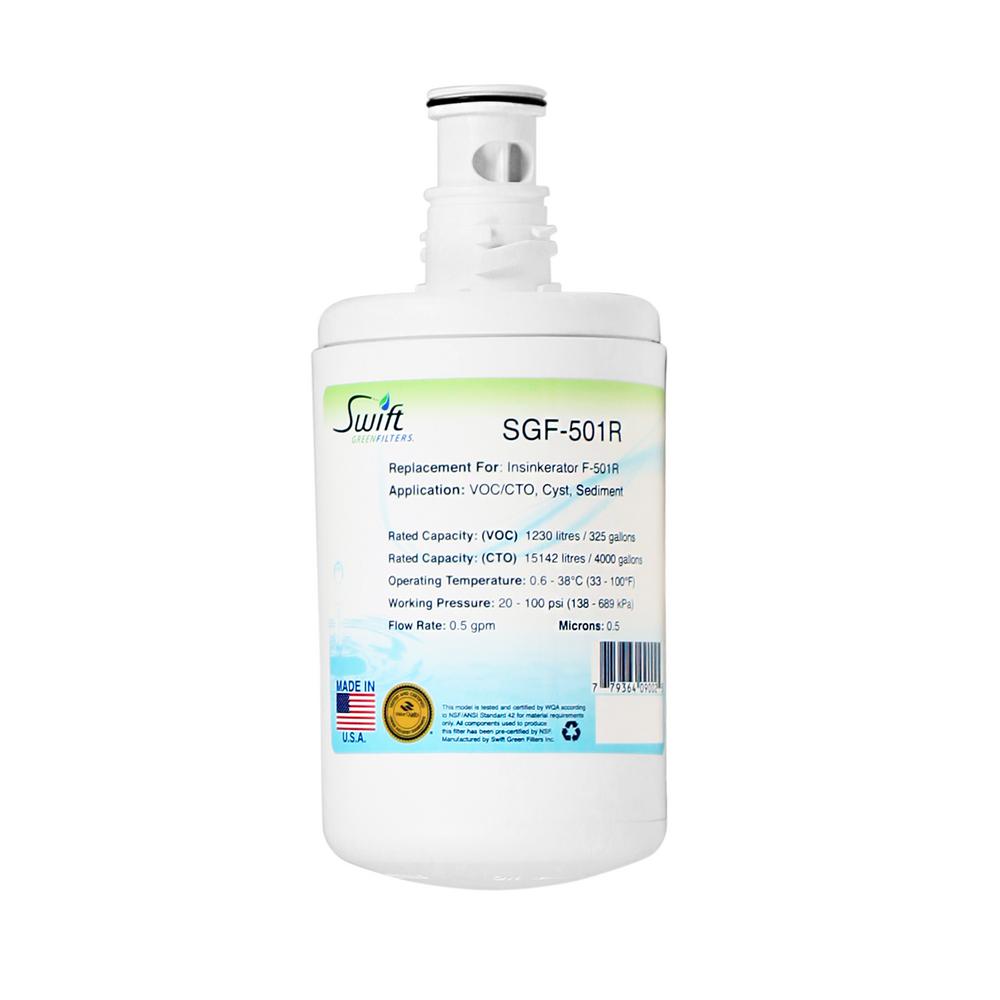 Swift Green Filters Insinkerator F501R Replacement Under Sink Water