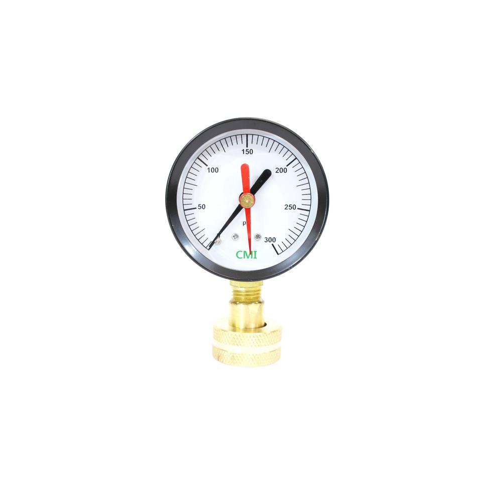 water pressure test gauge