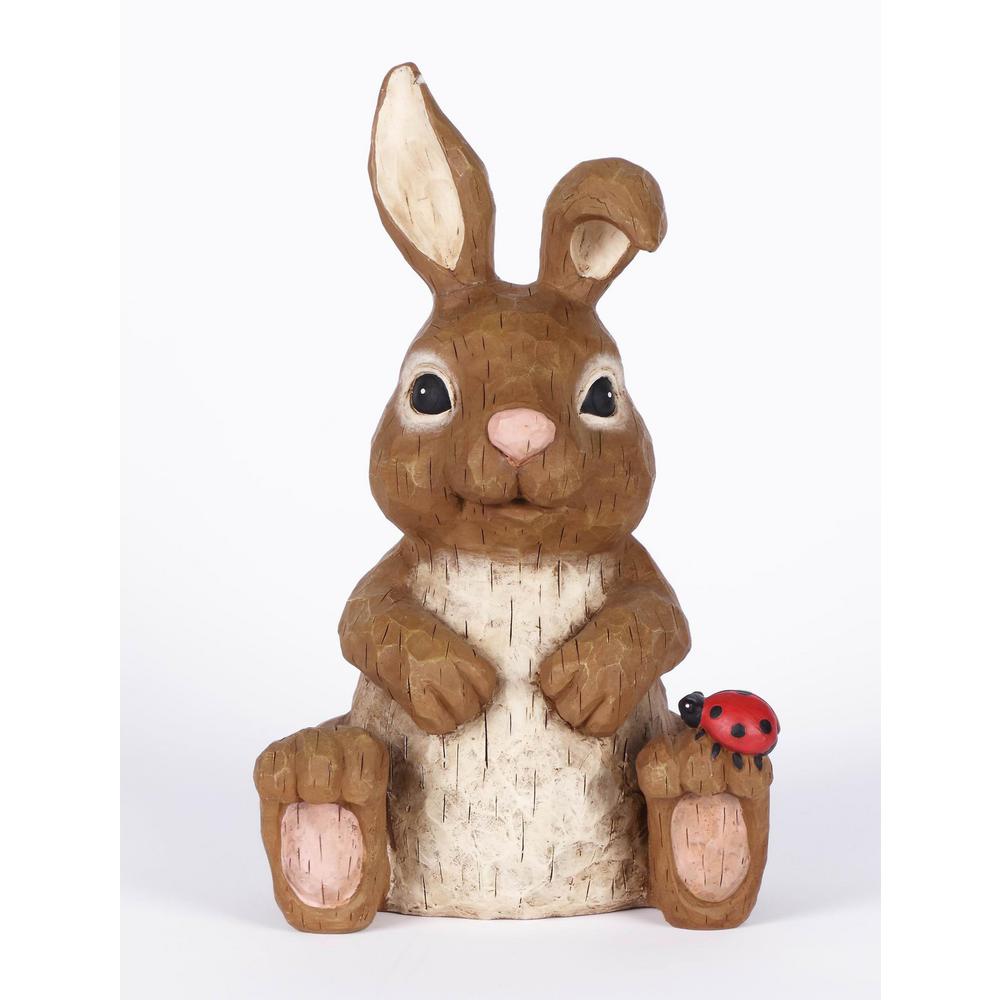 Rabbit Garden Statues Outdoor Decor The Home Depot