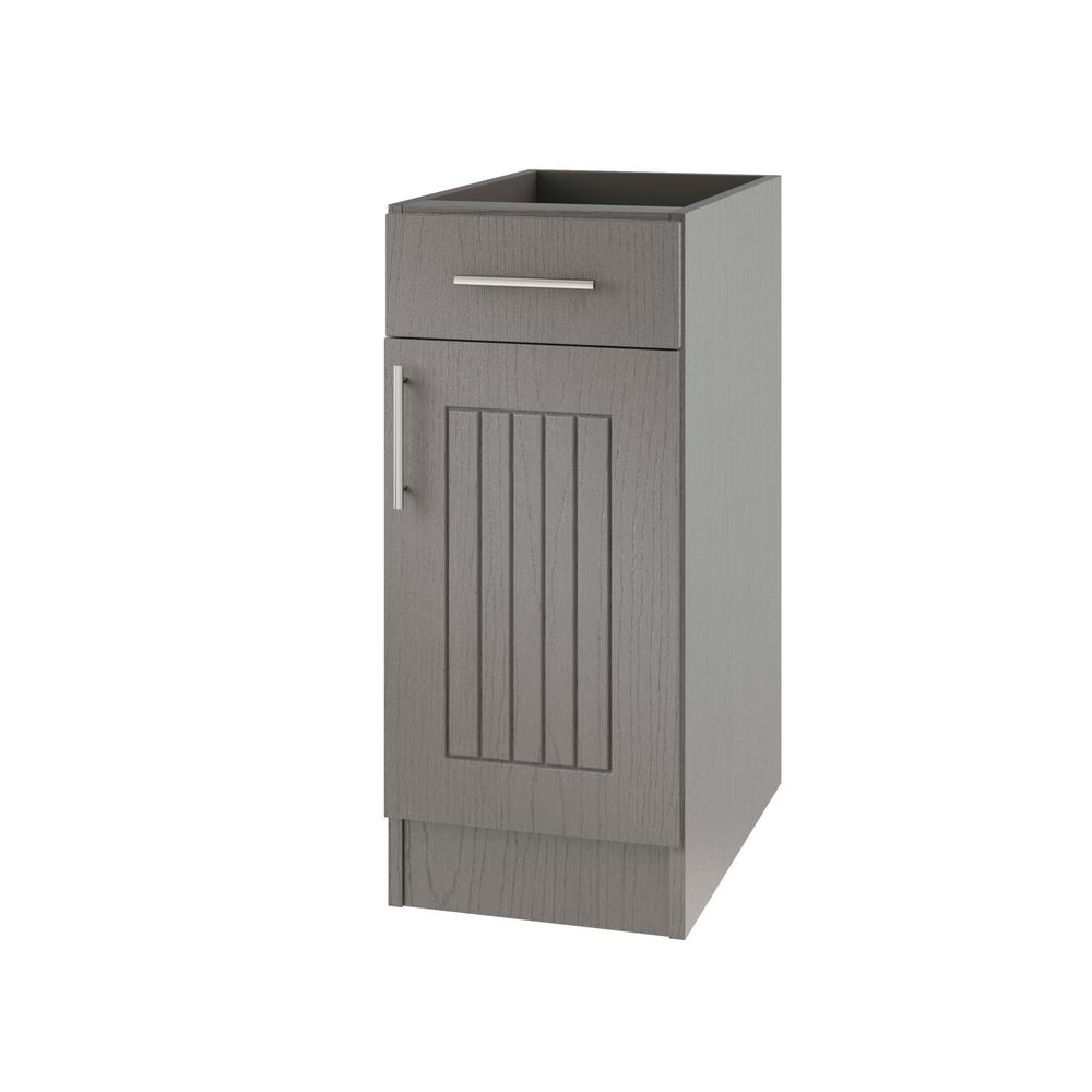 WeatherStrong Assembled 15x34.5x24 in. Naples Open Back Outdoor Kitchen