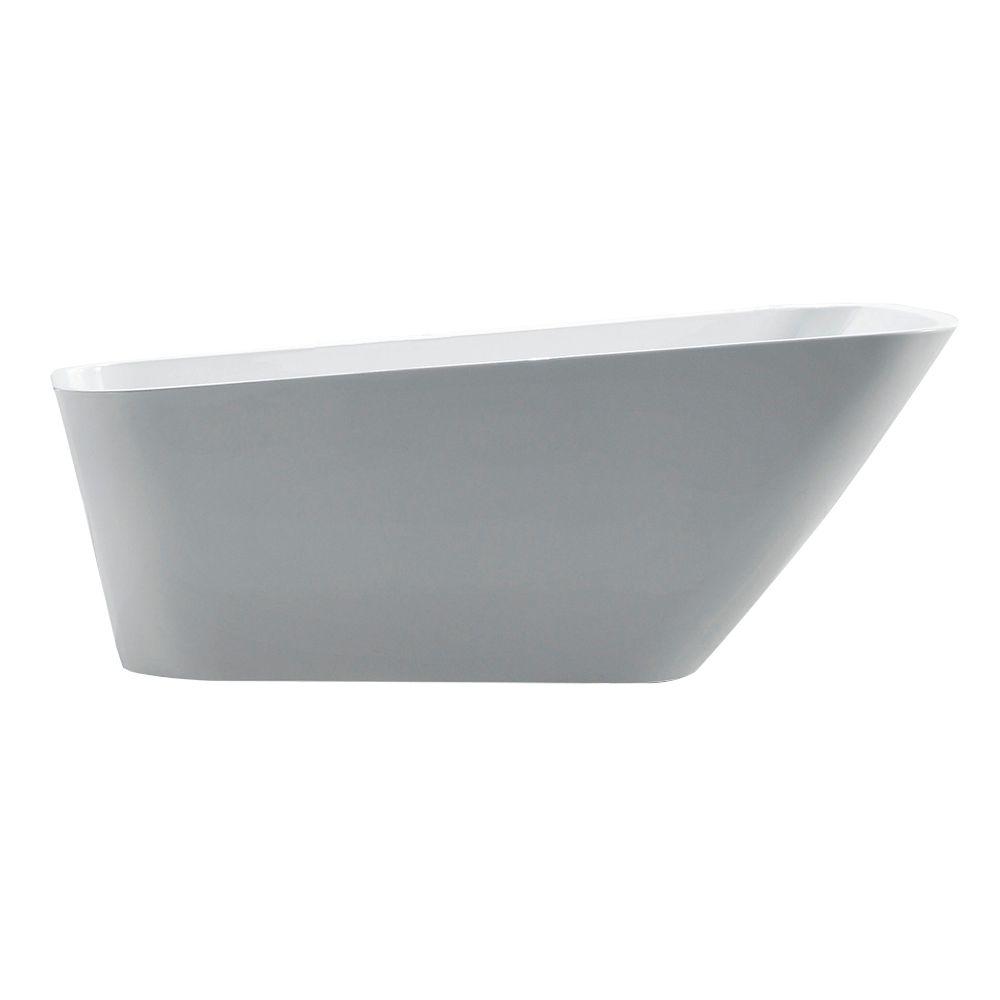 Jade Bath Urban Retreat Collection Belmont 5.6 ft. Reversible Drain FreeStanding Bathtub in 