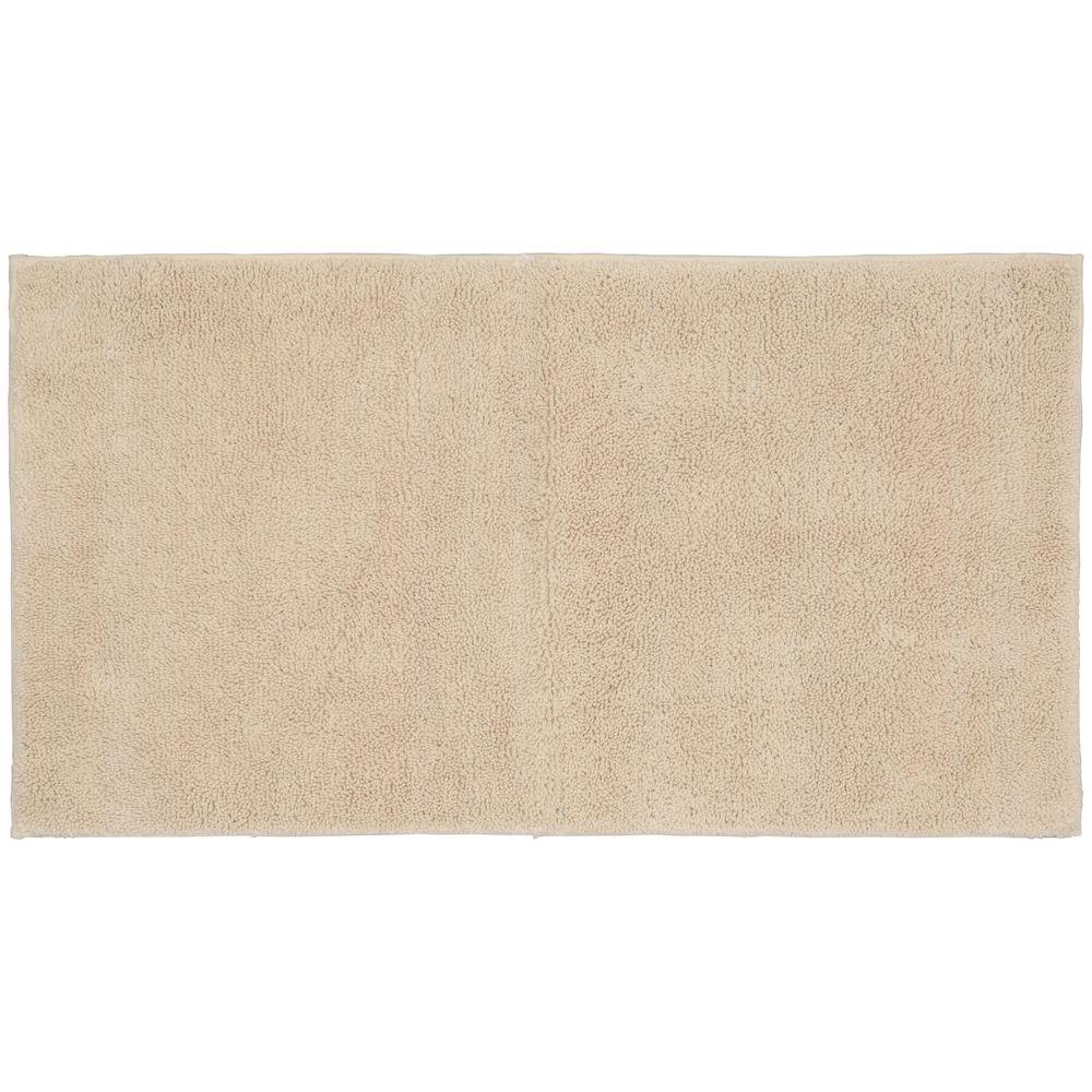Cotton Machine Washable Bath Rugs Mats The Home Depot Queen Cotton Natural 24 In X 40 Washable Bathroom Accent Rug