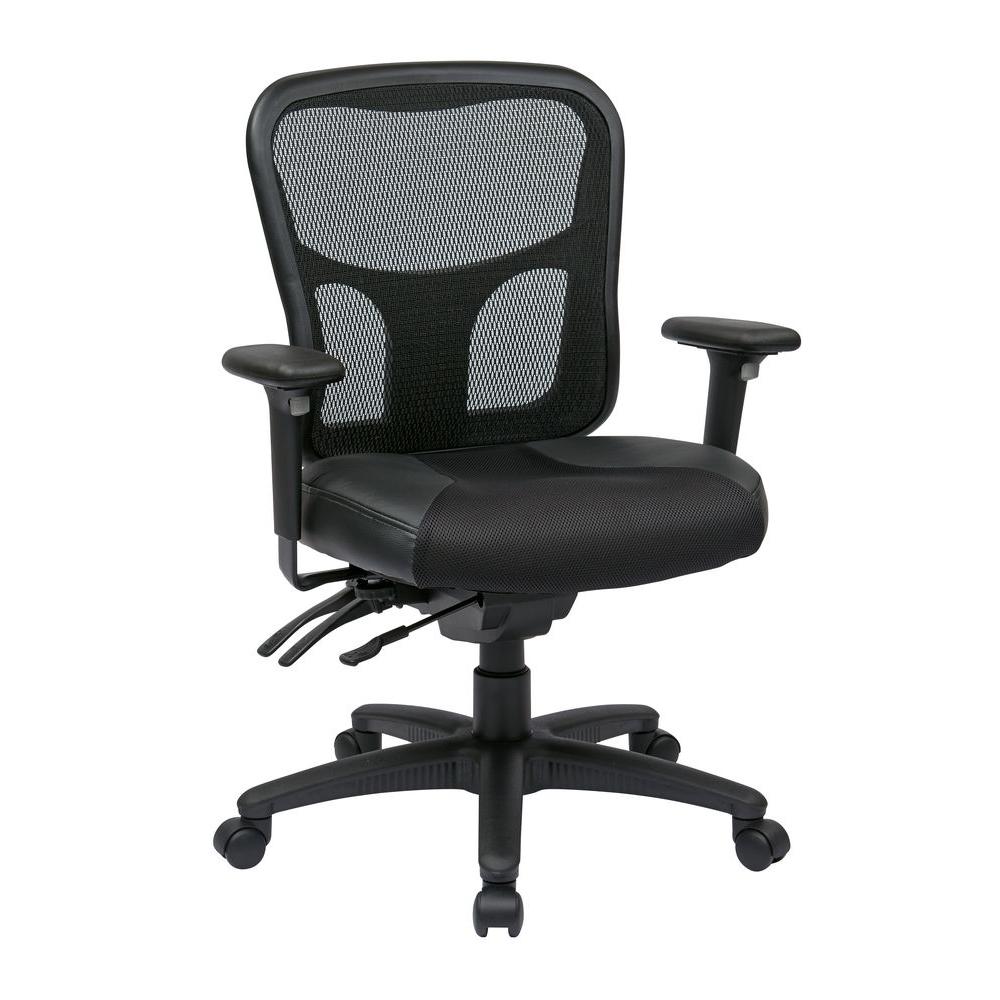 Pro Line Ii Black High Back Manager Office Chair 98346 The Home Depot
