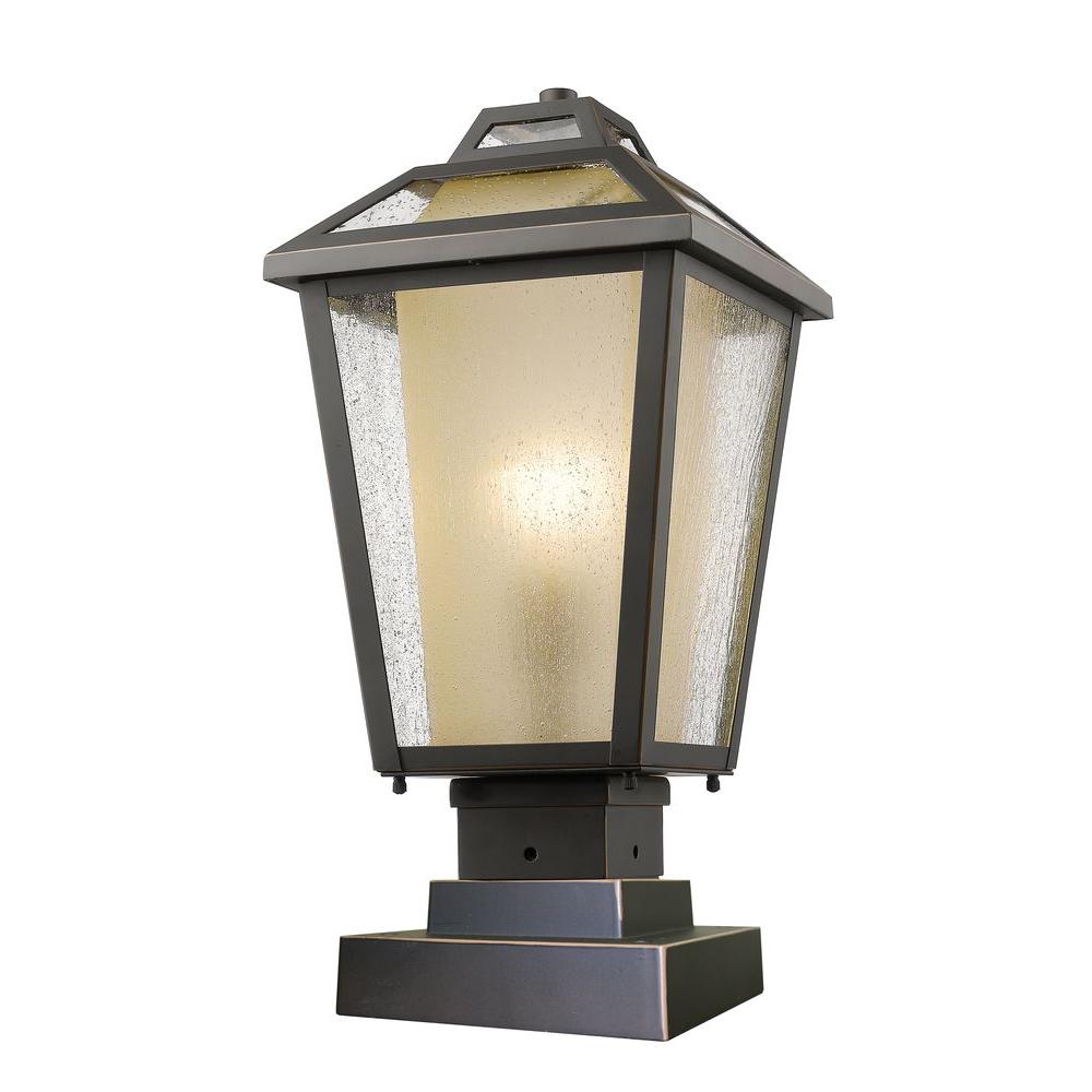 Pier Mount Lights Outdoor Lighting Accessories Arnett 1 Light Oil Rubbed Bronze Outdoor Pier Mount