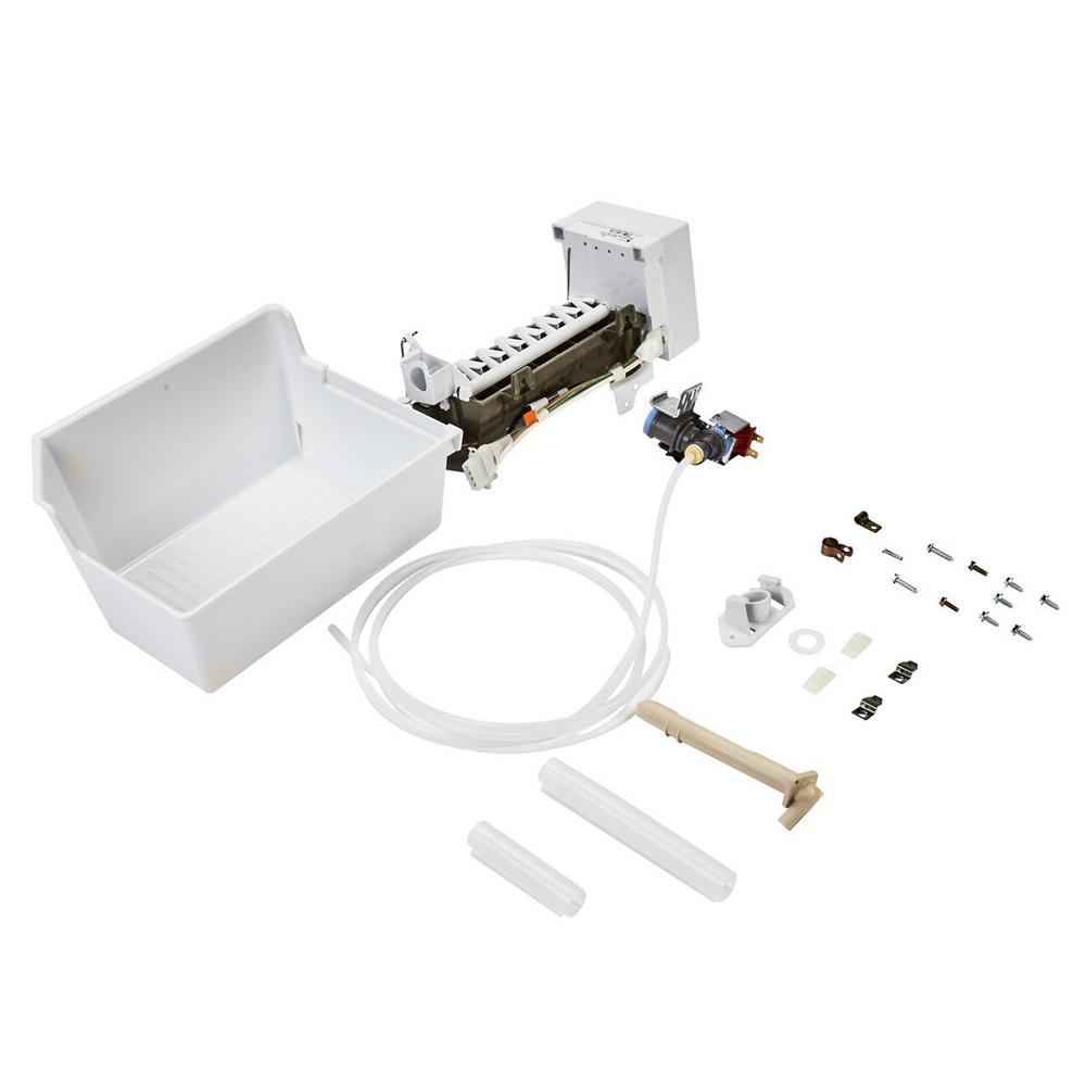 Whirlpool 5.47 in. Plastic Icemaker Installation Kit for Top Freezer Refrigerators24ECKMF The