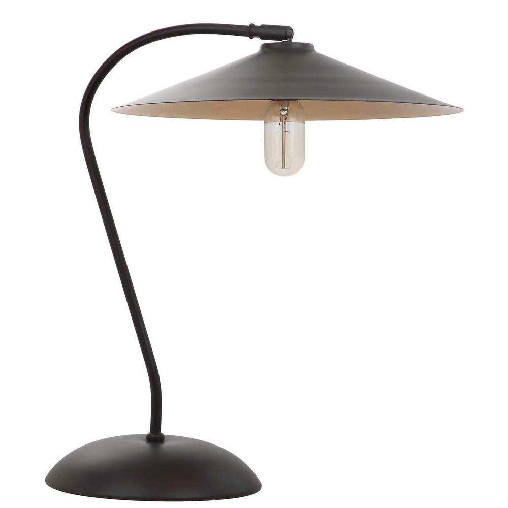 Safavieh Orla 31 In Wood Finish Arc Table Lamp With Wood Finish Shade Tbl4036a The Home Depot