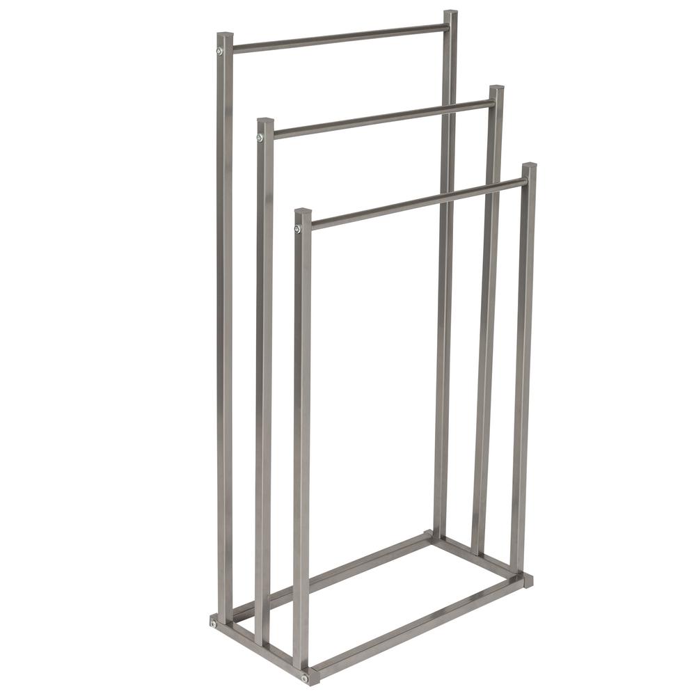 Honey Can Do 17 7 In X 8 46 33 27 Silver 3 Tier Towel Rack Honey Can Do 17 7 In X 8 46 33 27 Silver 3 Tier Towel Rack
