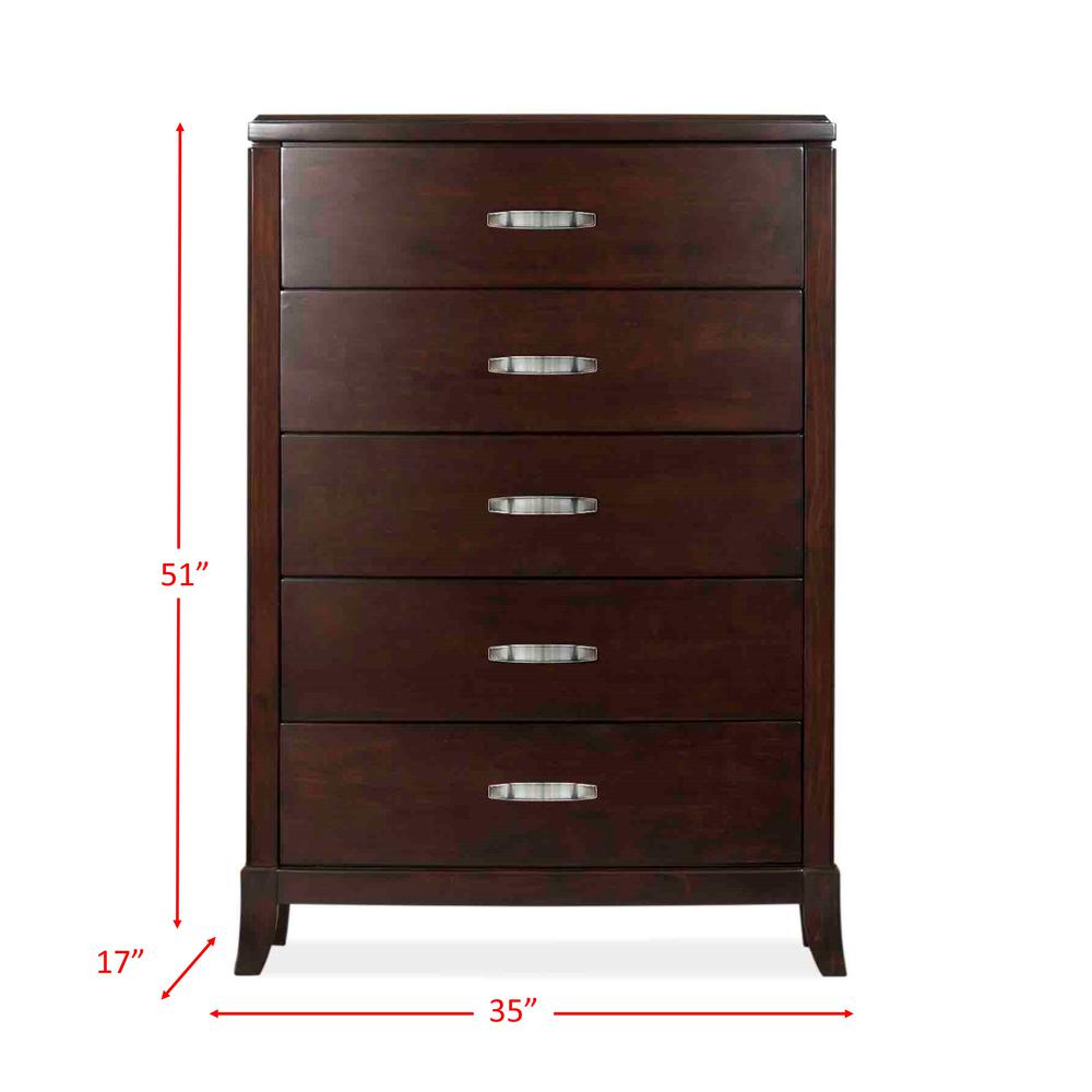Picket House Furnishings Elaine 5 Drawer Espresso Chest Dl600ch Picket House Furnishings Elaine 5 Drawer Espresso Chest Dl600ch The Home Depot
