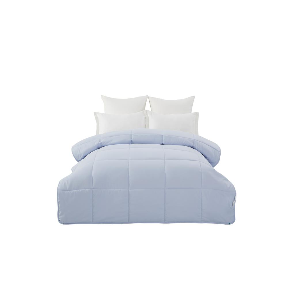 Sausalito Nights Bedding All Season Mist Solid Twin Comforter Dip180 Mist T The Home Depot