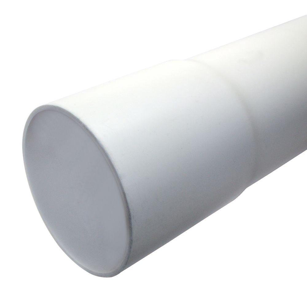 JM Eagle 4 In. X 10 Ft. PVC Belled-End Gravity White Sewer Pipe-30593 ...