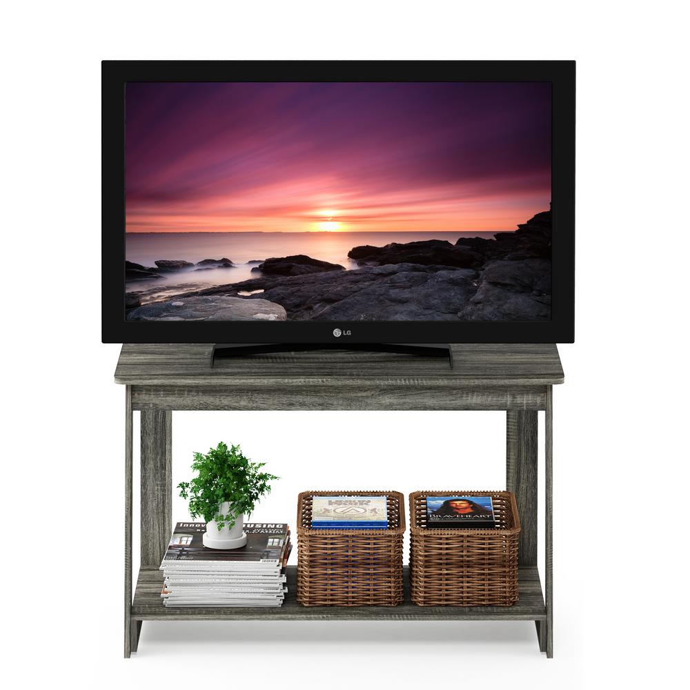 Furinno Beginning French Oak Grey Tv Stand 18041gyw The Home Depot