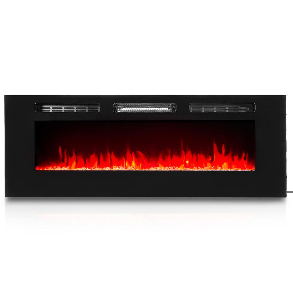 Xtremepowerus 50 In 5 100 Btu Recessed Wall Electric Heater Smokeless Fireplace With 3 Changeable Flame Color And Remote Control 95033 H The Home Depot - 50 Inch Electric Fireplace Home Depot Xtremepowerus 50 In 5 100 Btu Recessed Wall Electric Heater Smokeless Fireplace With 3 Changeable Flame Color And Remote Control 95033 H The Home Depot - 50 Inch Electric Fireplace Home Depot