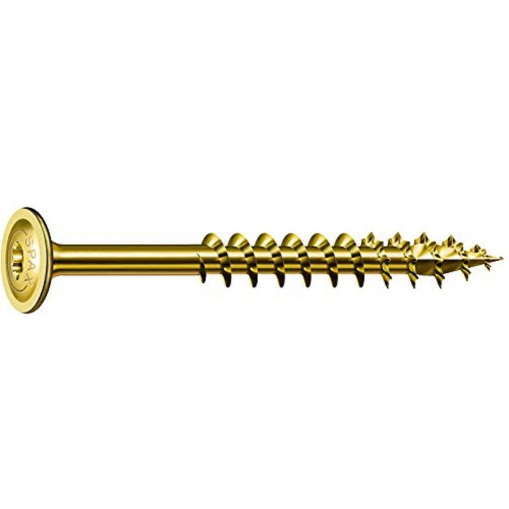 SPAX 10 x 3 in. Star Drive Wafer Head Screws in Yellow Zinc (72 per