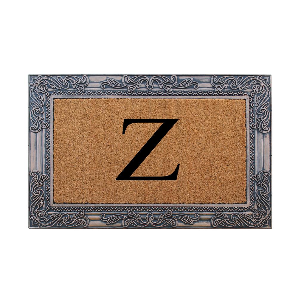 A1 Home Collections Bronze Beige 24 In X 36 Rubber And Coir A1 Home Collections Bronze Beige 24 In