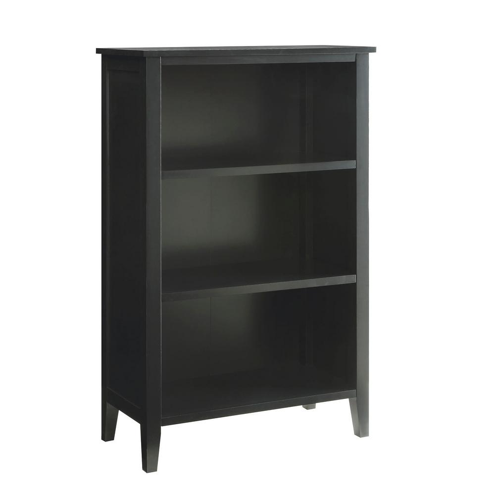 T Black Small Bookcase Sk19137b Bk The Home Depot T Black Small Bookcase