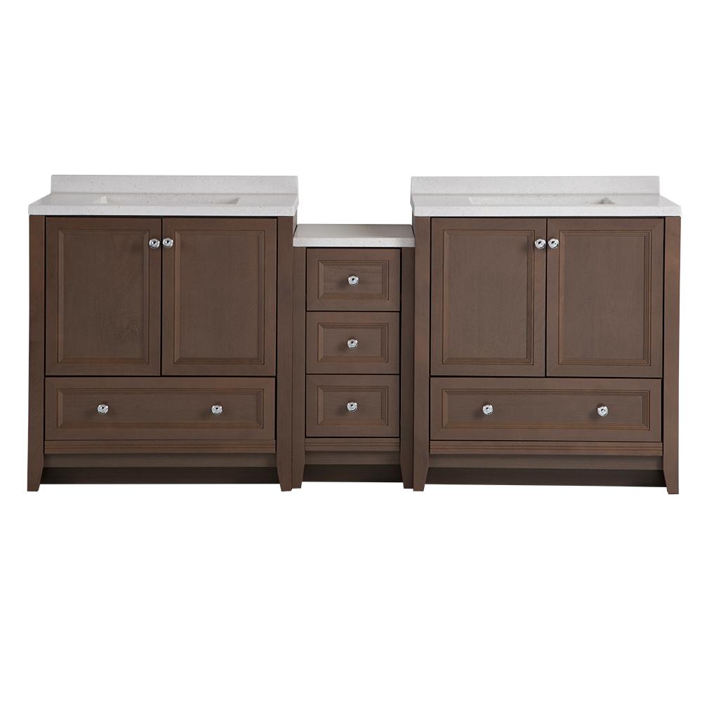 Glacier Bay Delridge Bath Suite With 2 31 In W Vanities Delridge Bath Suite With 2 31 In W Vanities Vanity Tops And Linen Tower Flagstone
