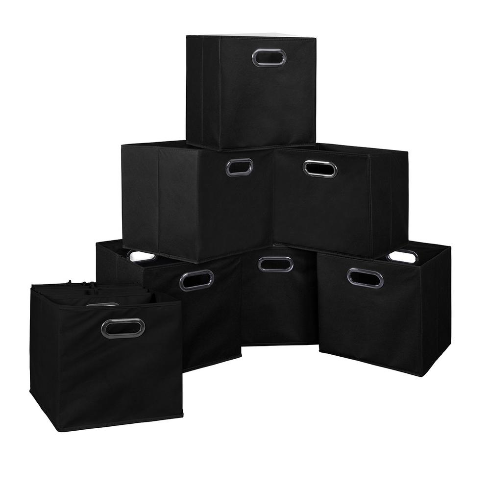 Niche Cubo 12 in. x 12 in. Black Foldable Fabric Bins (12Pack