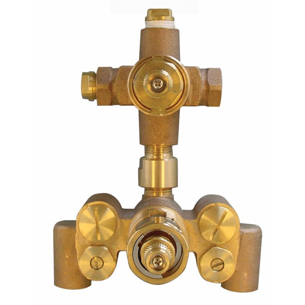 Danze Single Handle 3/4 in. Thermostatic Shower Valve with Stops in