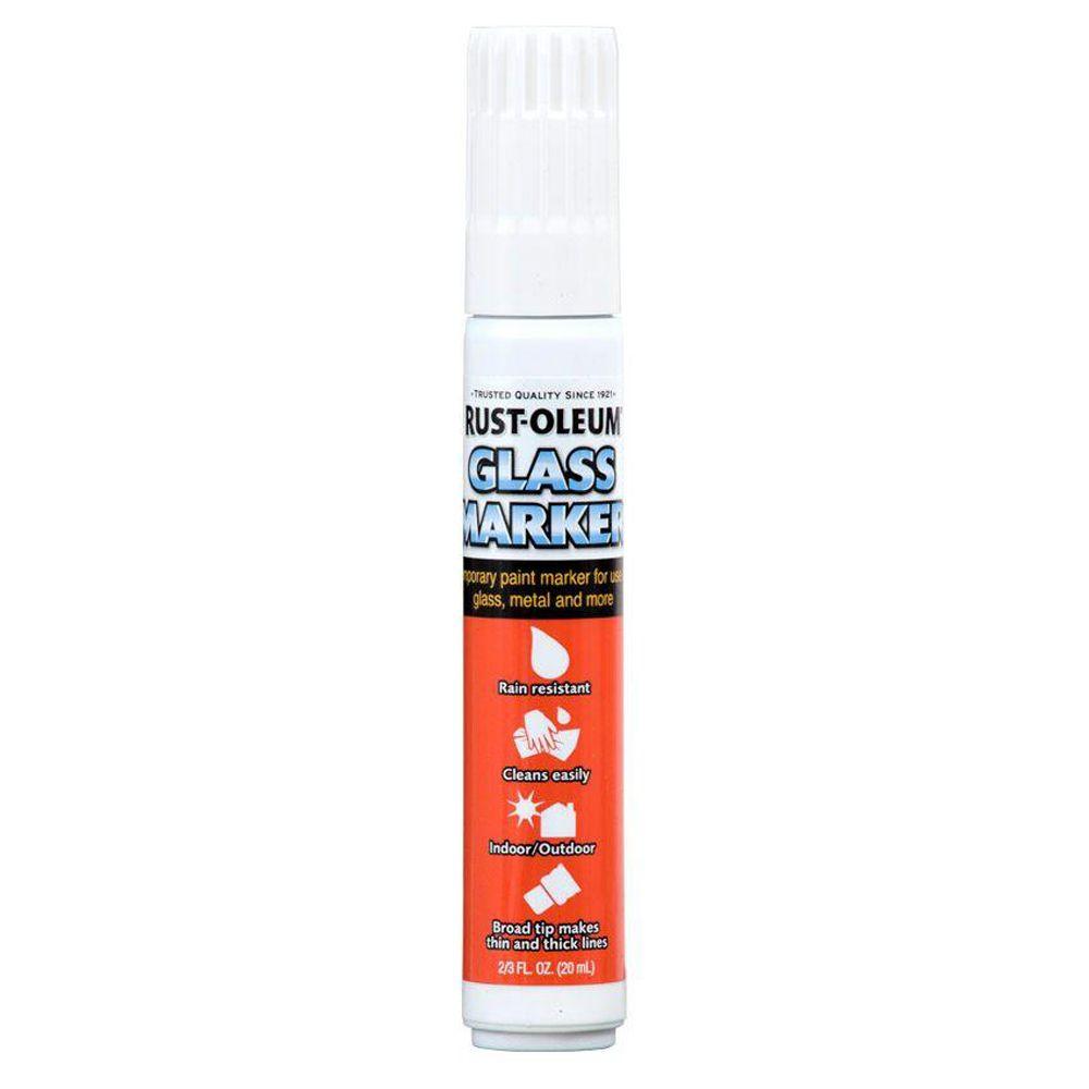 RustOleum Automotive White Glass Marker (4Pack)267963 The Home Depot