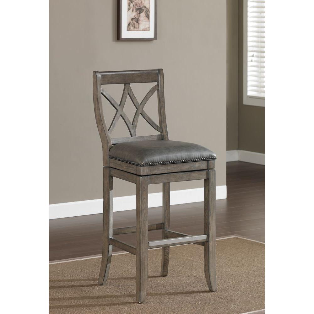 American Heritage Hadley 30 In Glacier Cushioned Bar Stool 111135 American Heritage Hadley 30 In Glacier Cushioned Bar Stool