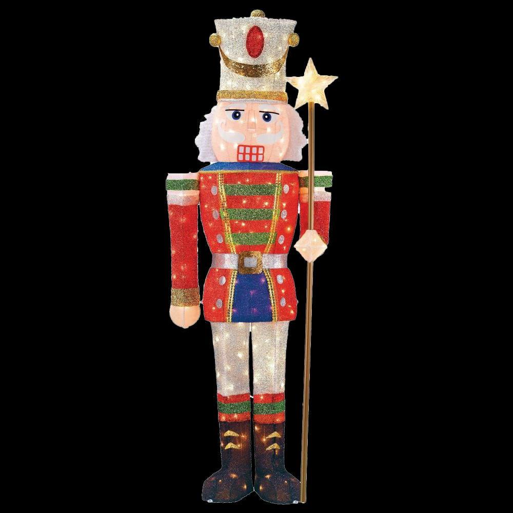 5 ft Pre Lit Tinsel Nutcracker Soldier TY315 1314 The 