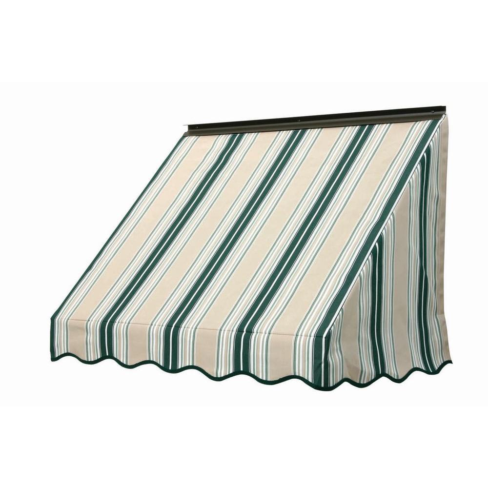 NuImage Awnings 5 ft. 3700 Series Fabric Window Awning (28 in. H x 24