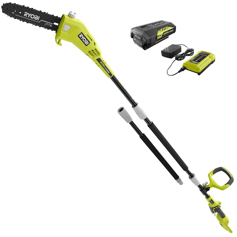 RYOBI ONE+ 8 in. 18-Volt Lithium-Ion Cordless Pole Saw 1.3 Ah Battery ...