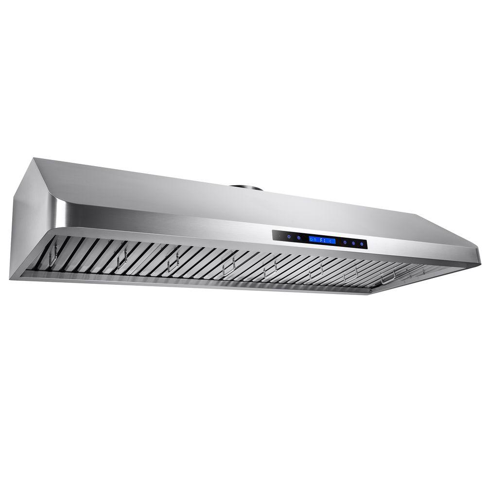 AKDY 54 in. Kitchen Dual Motor Under Range Hood in Stainless