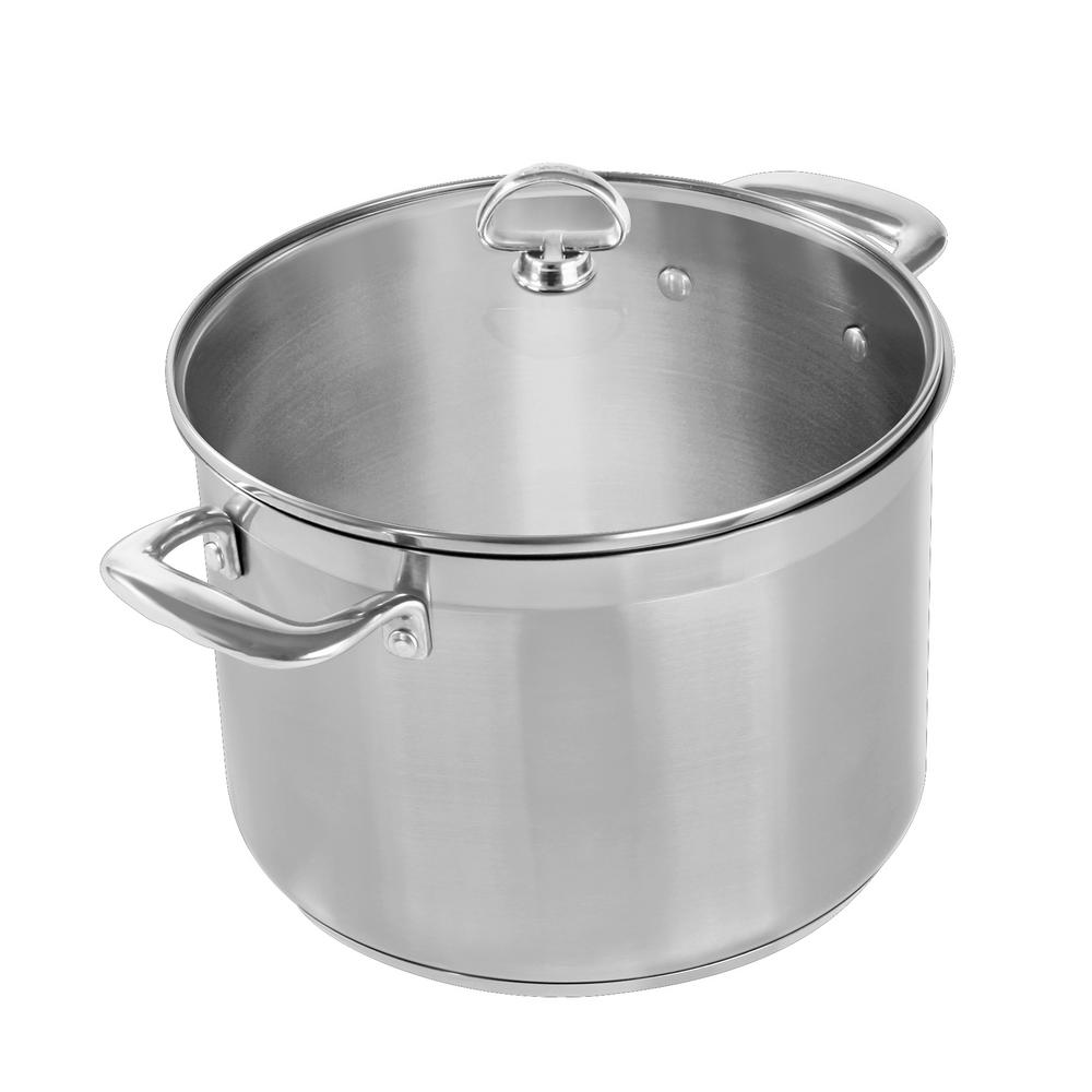 Stainless Steel - 8 quart - Stock Pots - Cookware - The Home Depot