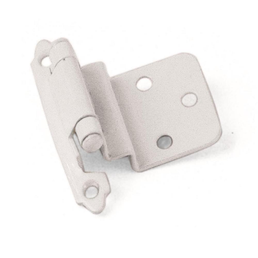 Laurey Inset White 3/8 in. SelfClosing Hinge (1Pair)28642 The Home