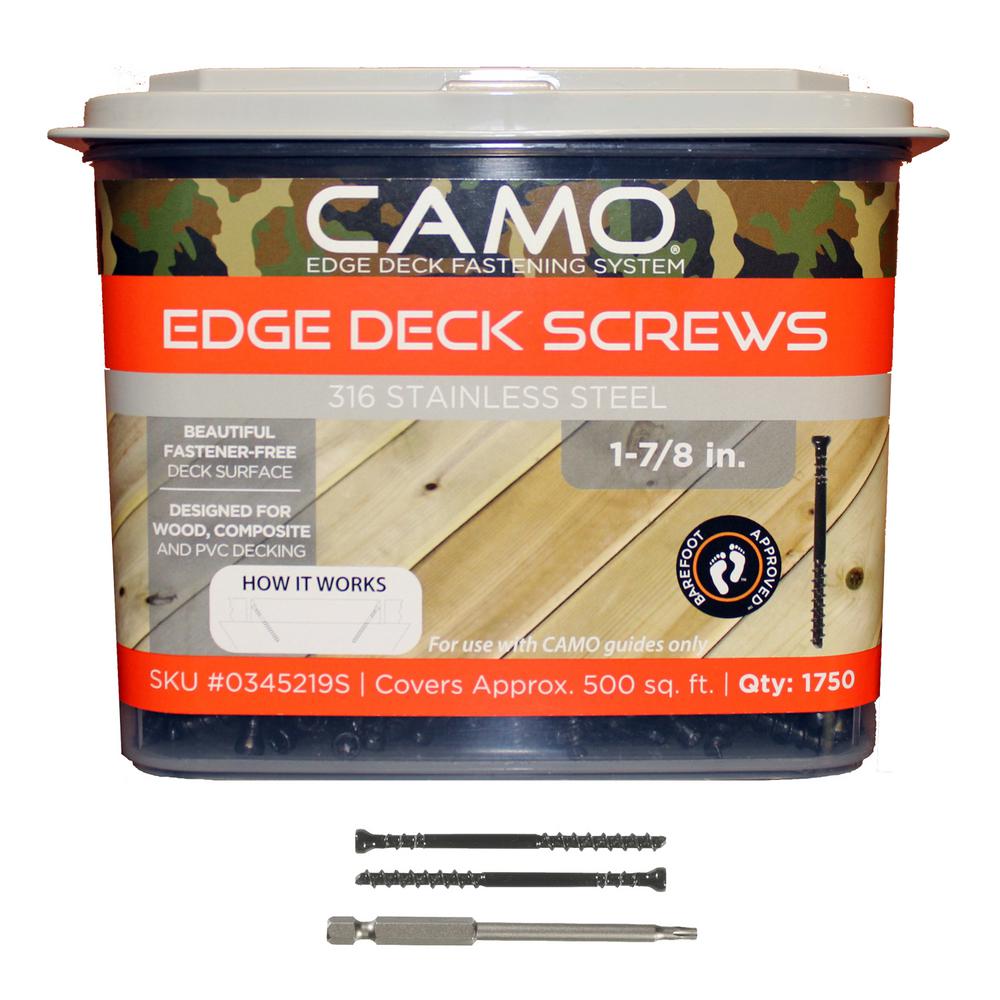 CAMO 17/8 in. 316 Stainless Steel Trimhead Deck Screw (1750Count