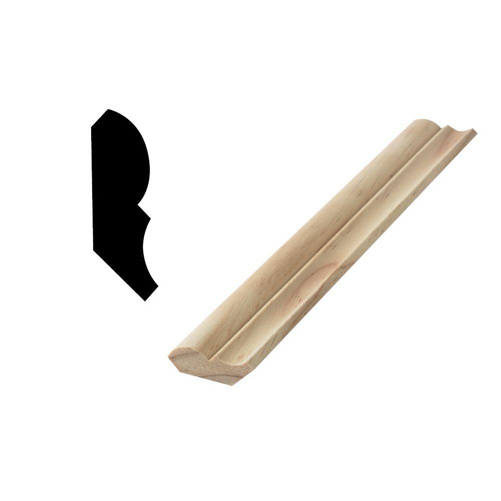 Woodgrain Distritubtion WM 74 9/16 in. x 13/4 in. x 96 in. Solid Pine