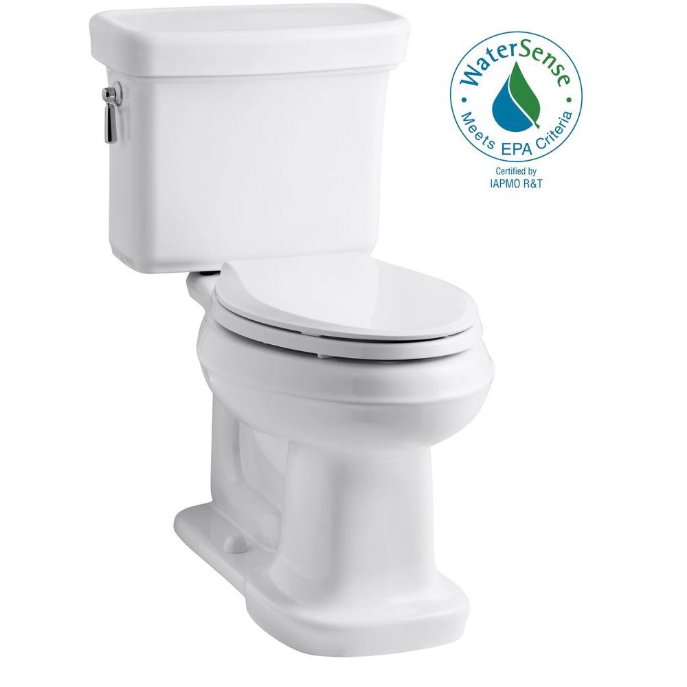 Kohler Bancroft Comfort Height 2 Piece 1 28 Gpf Single Flush Kohler Bancroft Comfort Height 2 Piece 1 28 Gpf Single Flush Elongated Toilet In White