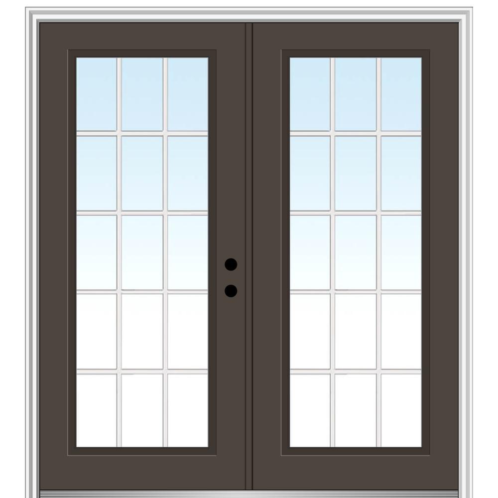 MMI Door 64 in. x 80 in. White Internal Grilles LeftHand