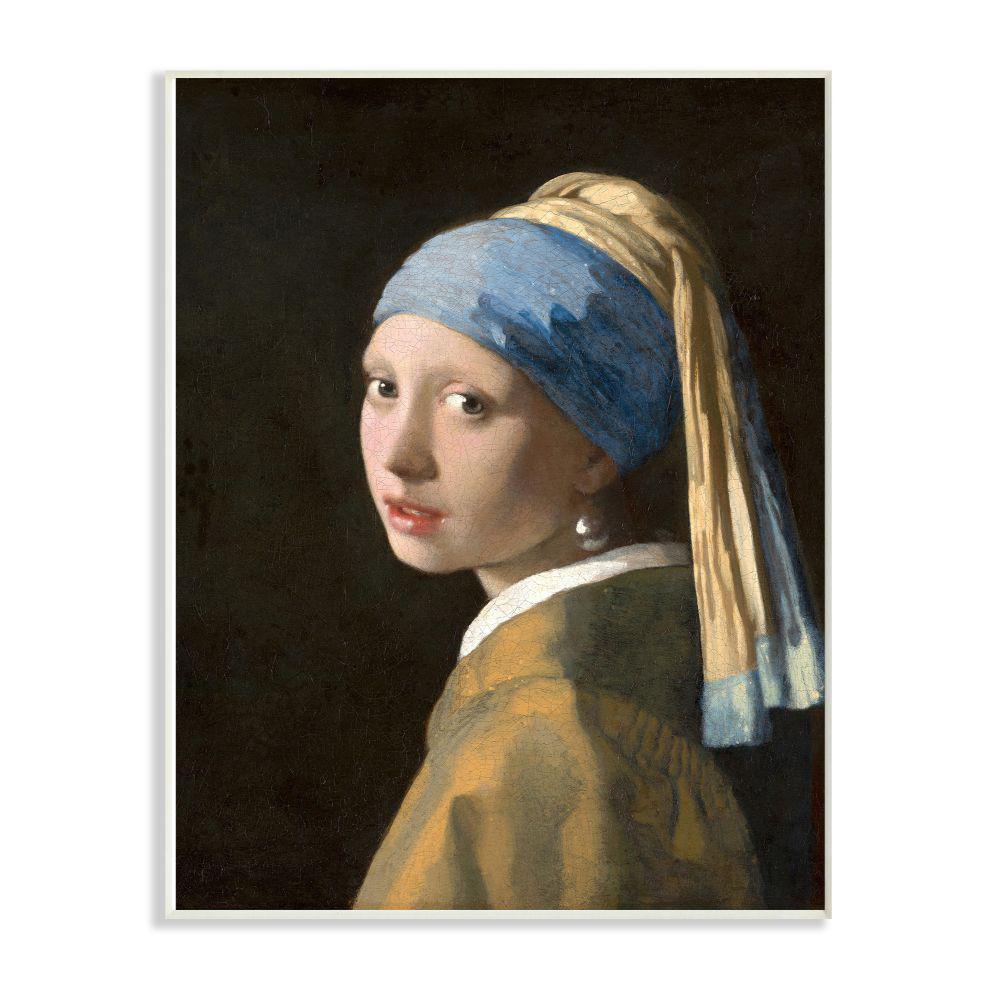 The Stupell Home Decor Collection 12 In X 18 In Vermeer Girl