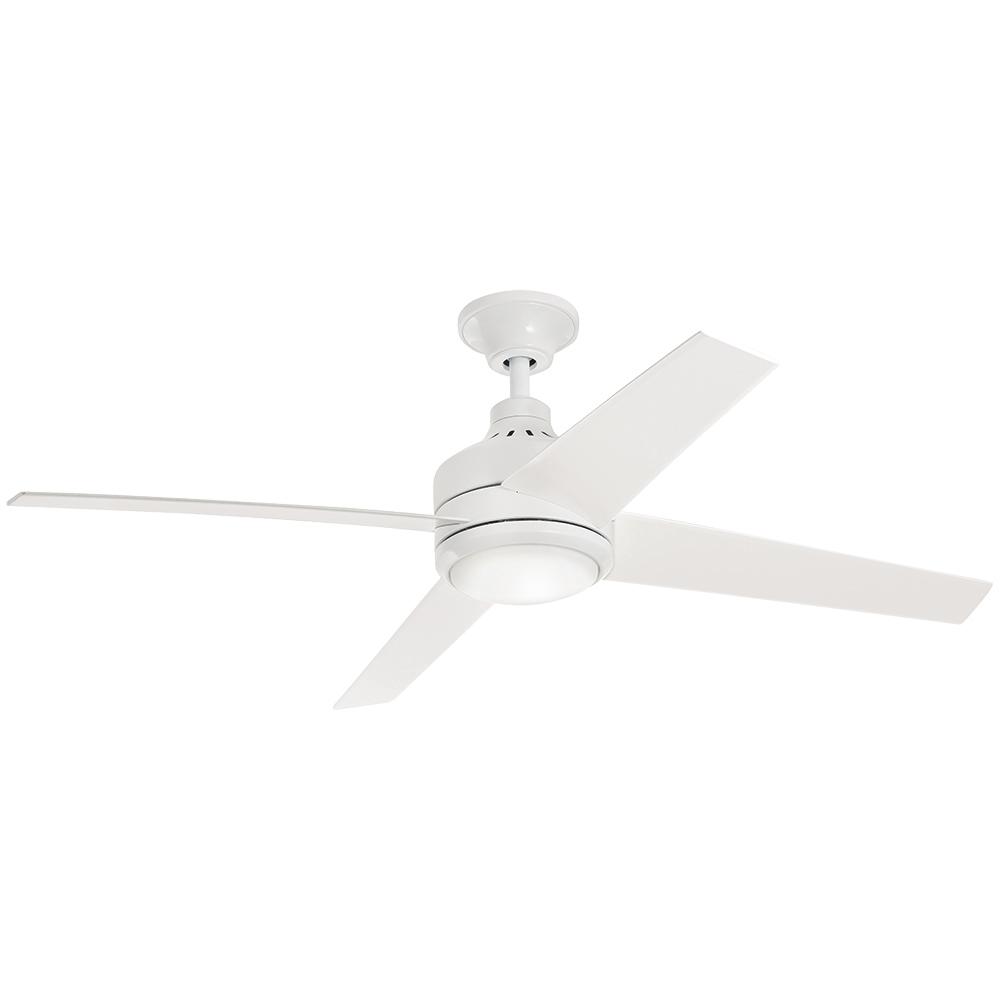 Home Decorators Collection Mercer 56 In Integrated Led Indoor White Home Decorators Collection Mercer 56 In Integrated Led Indoor White Ceiling Fan With Light Kit