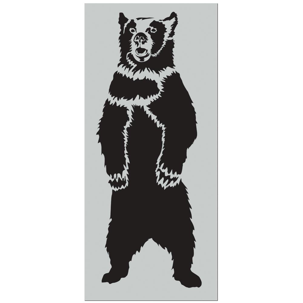 Stencil1 7 ft. Grizzly Bear StencilS1_01_GBL The Home Depot