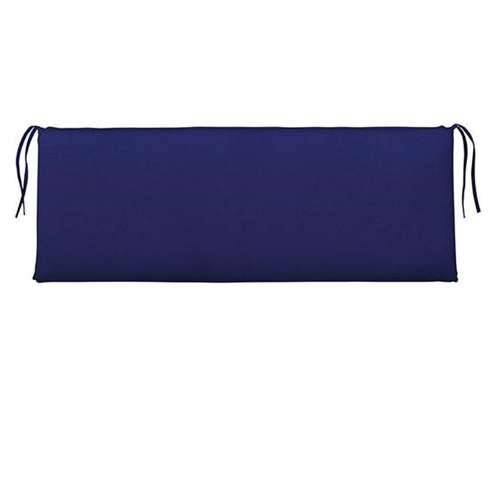 Home Decorators Collection Sunbrella Blue Outdoor Bench Cushion