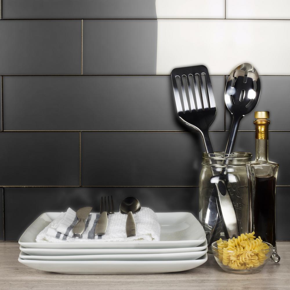 grey backsplash home depot