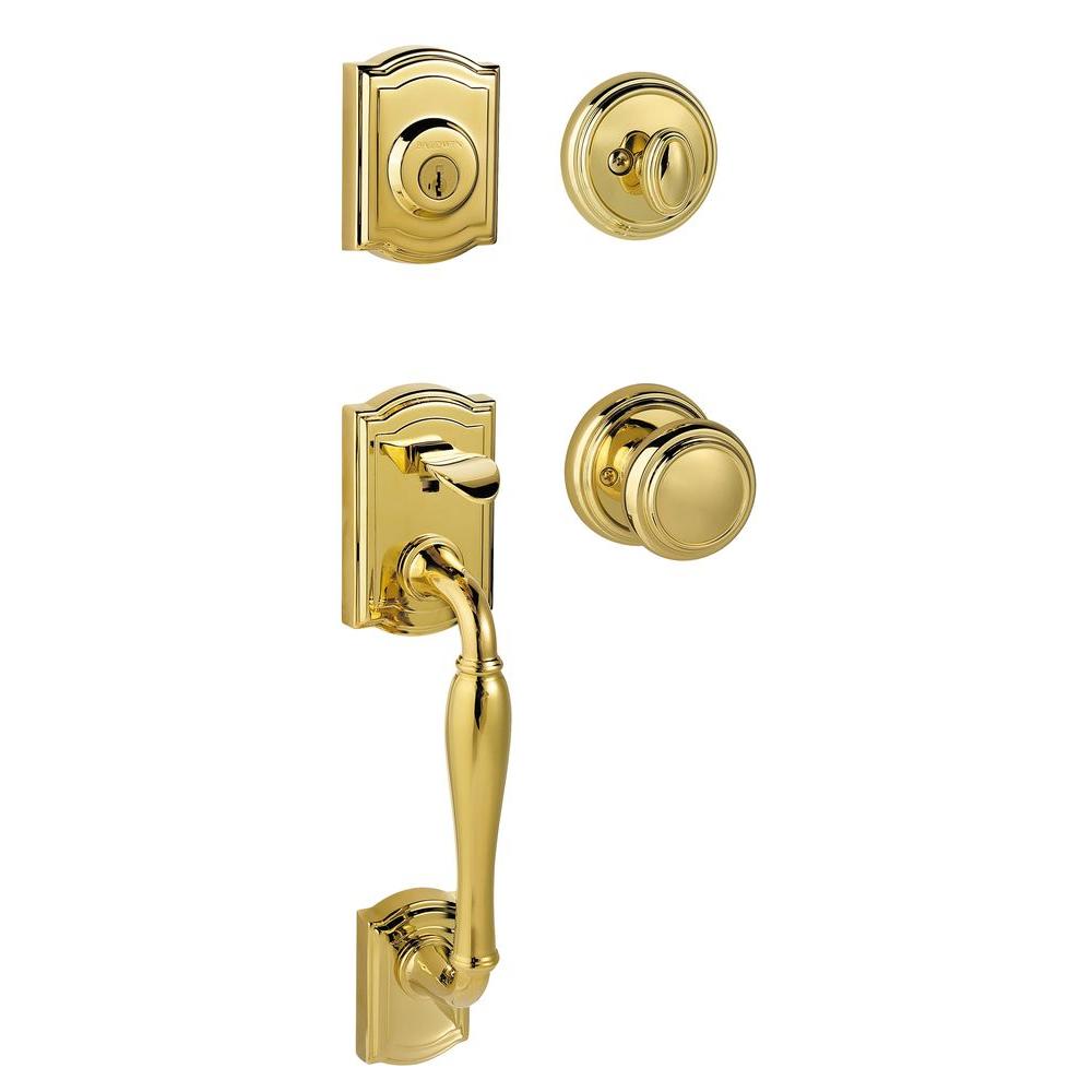 Marks Usa Polished Brass Knob With Double Cylinder Deadbolt 22ac 3