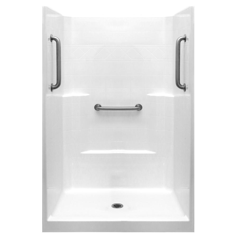 Single Fiberglass Shower Stalls & Kits Showers The Home Depot